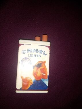 Camel Lights Retro-Inspired White Cigarette Case